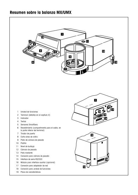 Instrucciones de manejo Balanzas AX/MX/UMX - METTLER TOLEDO