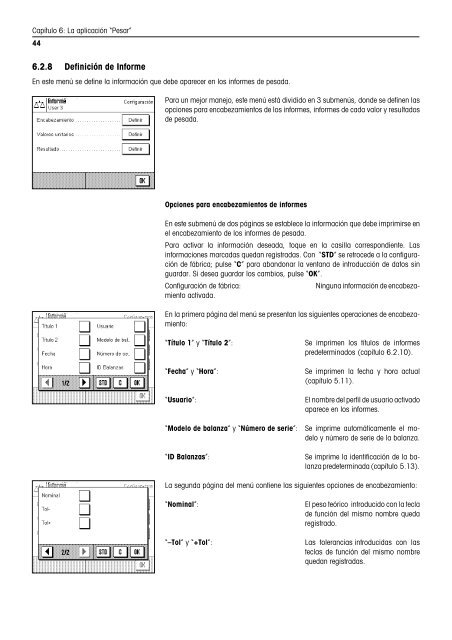 Instrucciones de manejo Balanzas AX/MX/UMX - METTLER TOLEDO