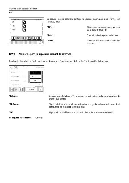 Instrucciones de manejo Balanzas AX/MX/UMX - METTLER TOLEDO