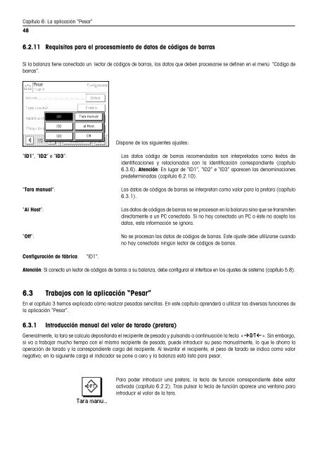 Instrucciones de manejo Balanzas AX/MX/UMX - METTLER TOLEDO