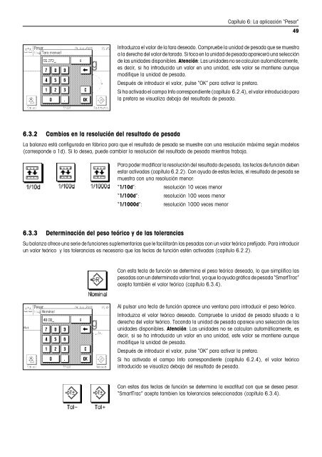Instrucciones de manejo Balanzas AX/MX/UMX - METTLER TOLEDO