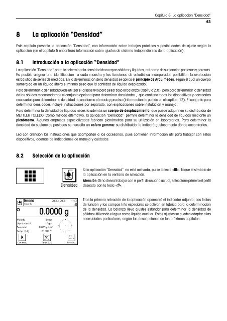 Instrucciones de manejo Balanzas AX/MX/UMX - METTLER TOLEDO