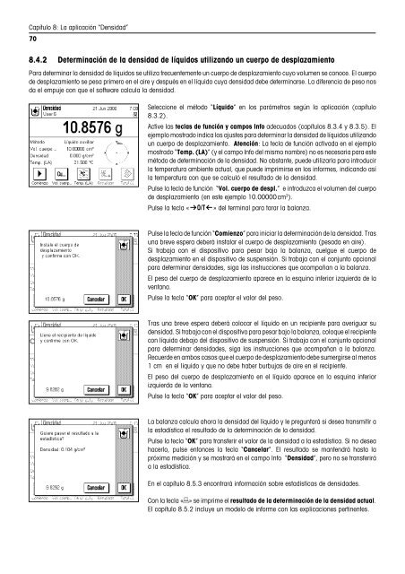 Instrucciones de manejo Balanzas AX/MX/UMX - METTLER TOLEDO