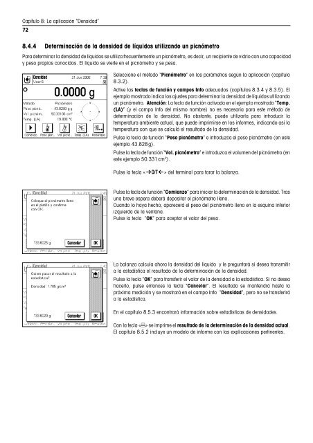 Instrucciones de manejo Balanzas AX/MX/UMX - METTLER TOLEDO