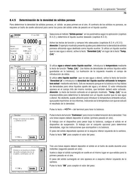 Instrucciones de manejo Balanzas AX/MX/UMX - METTLER TOLEDO