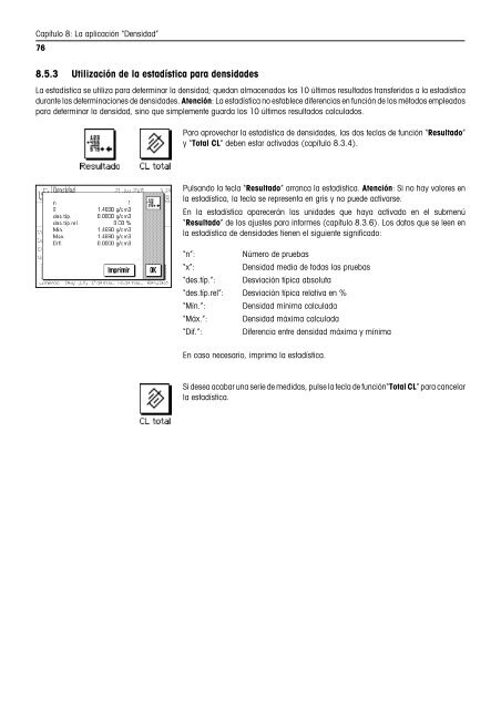 Instrucciones de manejo Balanzas AX/MX/UMX - METTLER TOLEDO