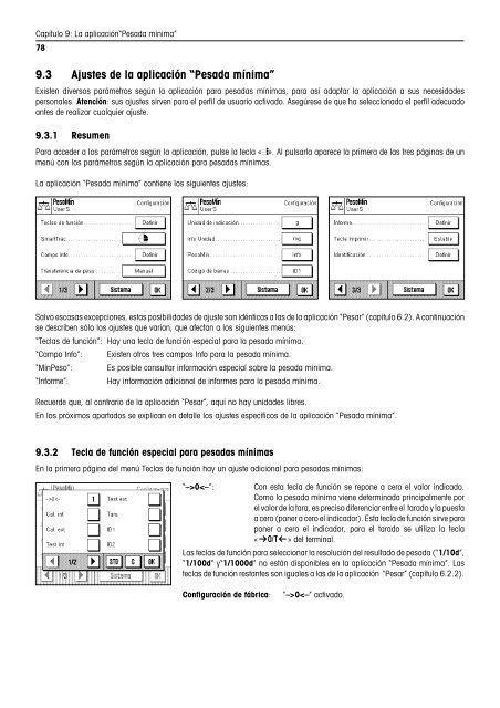 Instrucciones de manejo Balanzas AX/MX/UMX - METTLER TOLEDO