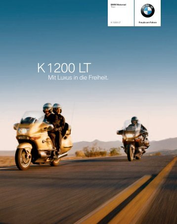Katalog K 1200 LT (PDF, 4,3 MB) - BMW Motorrad Ã–sterreich