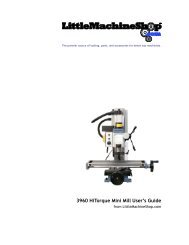 3960 Mini Mil lUsers Guide - Little Machine Shop