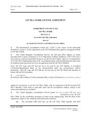 IAF MLA MARK LICENSE AGREEMENT - The United Kingdom ...