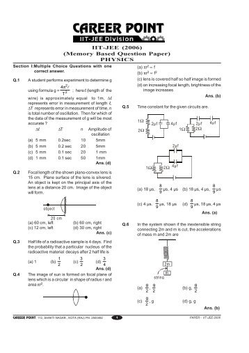 iitjee 2006