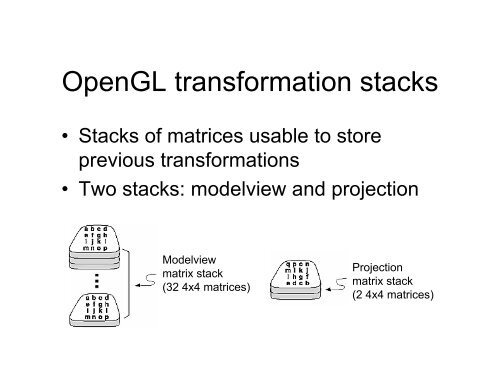 Rendering, OpenGL, and Lighting - Caltech