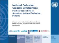 National evaluation capacity development - UNEG - United Nations ...