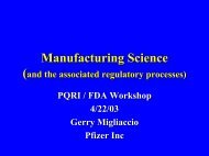 Manufacturing Science (PDF) - PQRI