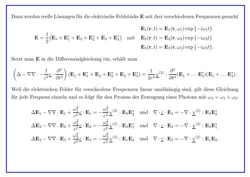 Theoretische Optik - Institut für Theoretische Physik