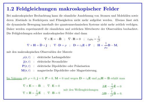 Theoretische Optik - Institut für Theoretische Physik