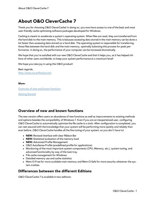 PDF Output - O&O Software
