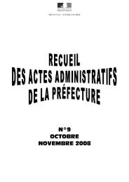 RAA octobre novembre 2008 - PrÃ©fecture