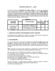 Edital 18/06 - Prefeitura Municipal de Passo Fundo