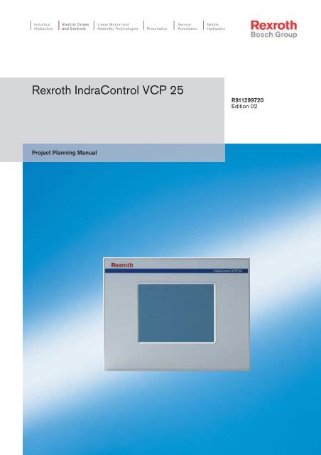 Vcp25 1 Project Planning Manual Bosch Rexroth