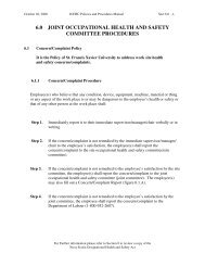 6.0 joint occupational health and safety committee procedures