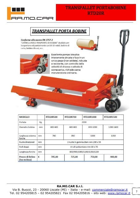 Altri prodotti Trans Pallet Elevatori Transpallet ... - Logismarket