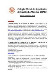 BoletÃ­n Informativo 435 - Colegio Oficial de Arquitectos de Castilla ...