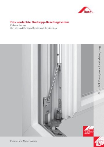 Das verdeckte Drehkipp-Beschlagsystem R o to NT Desig n o â L a ...