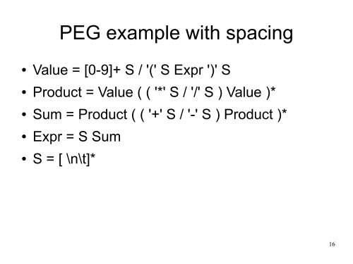 Parsing Expression Grammar as a Primitive Recursive-Descent ...