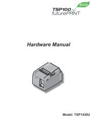 TSP100IIU Hardware Manual - POS systems