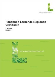 Handbuch Lernende Regionen - Lernende Regionen - in Österreich
