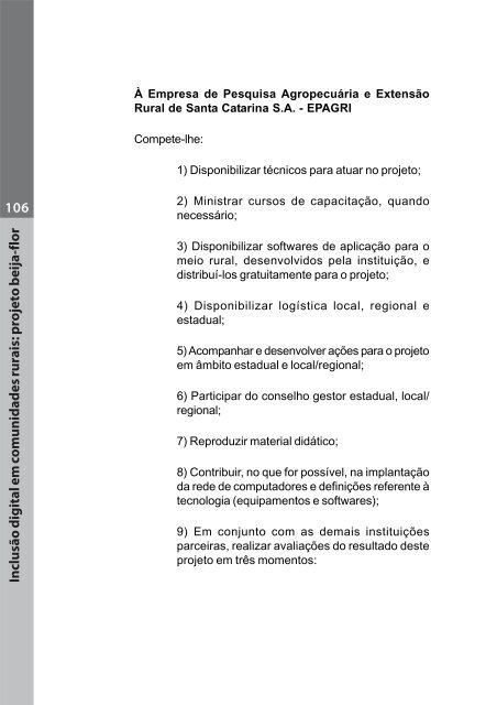 projeto beija-flor - Cepa - Governo do Estado de Santa Catarina