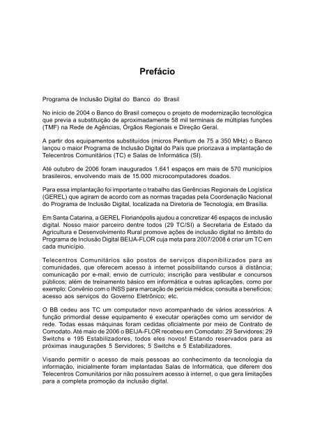 projeto beija-flor - Cepa - Governo do Estado de Santa Catarina