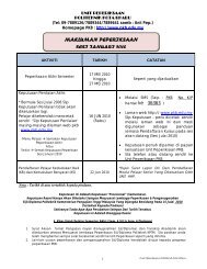 makluman peperiksaan sesi januari 2010 - Politeknik Kota Bharu