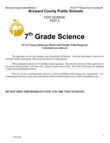 7 Grade Science