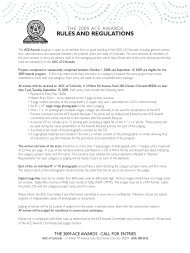 RULES AND REGULATIONS - AGC Colorado