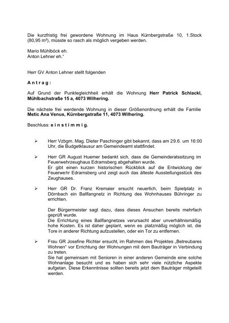 2004. 05. 26 - .PDF - Gemeinde Wilhering