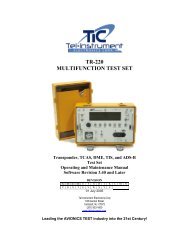 TR-220 MULTIFUNCTION TEST SET - AvionTEq