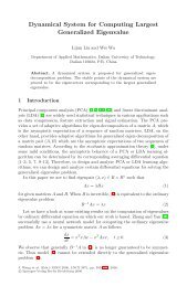 Dynamical System for Computing Largest Generalized Eigenvalue