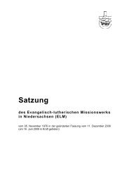 Satzung - Ev.-luth. Missionswerk in Niedersachsen