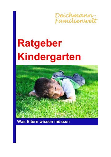 Ratgeber Kindergarten - Deichmann-Familienwelt