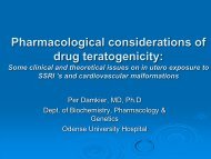 Pharmacological considerations of drug teratogenicity Ã¢Â€Â“ why animal ...