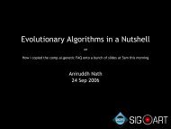 Evolutionary Algorithms in a Nutshell