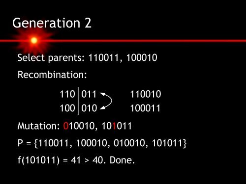 Evolutionary Algorithms in a Nutshell