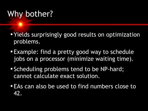 Evolutionary Algorithms in a Nutshell