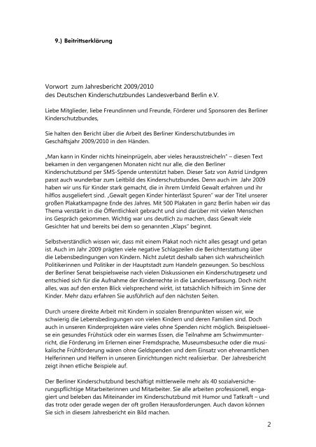 Jahresbericht 2009/2010 als PDF - Deutscher Kinderschutzbund