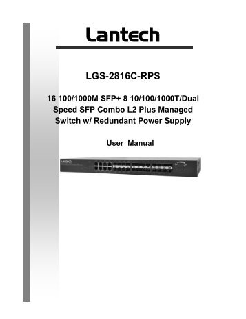 configuring ports - Lantech Communications Global Inc