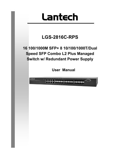 configuring ports - Lantech Communications Global Inc