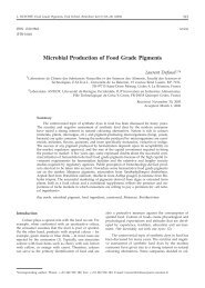 Microbial Production of Food Grade Pigments - Food Technology ...