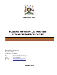 Scheme of Service for Human Resource Cadre